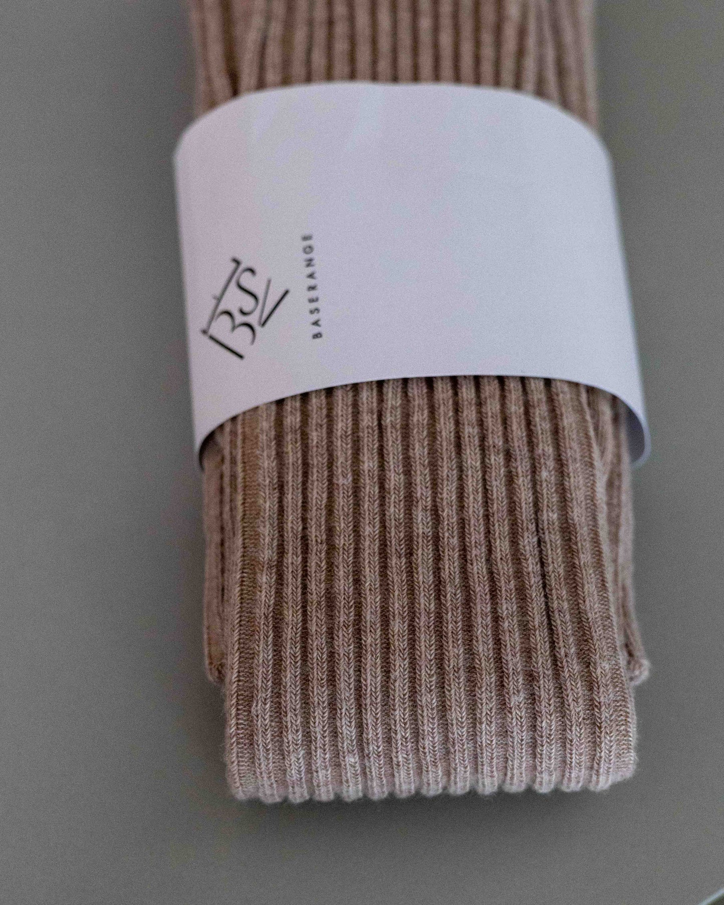 【BASERANGE】RIB OVERKNEE SOCKS