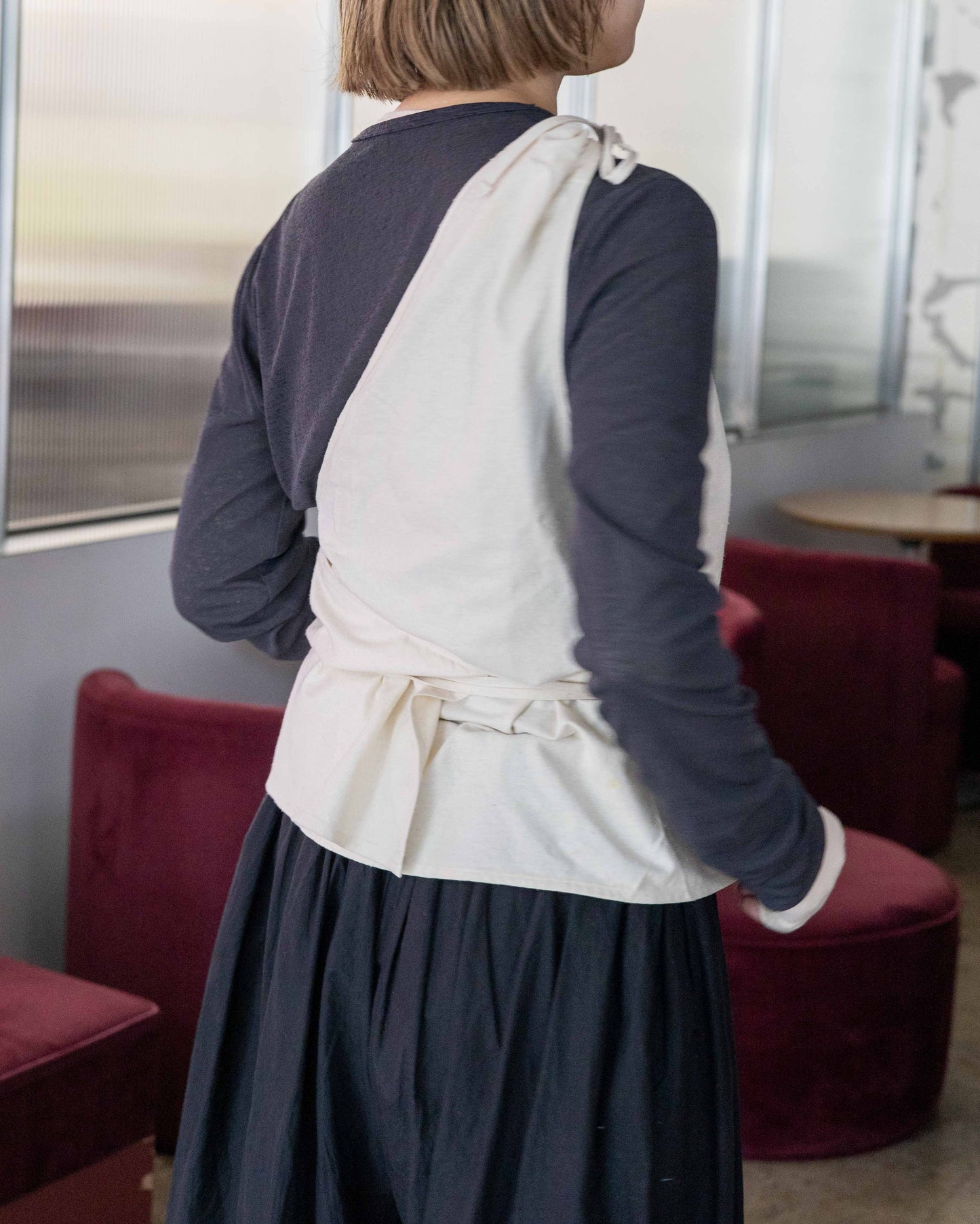 【BASERANGE】VIEW TOP / OFF WHITE