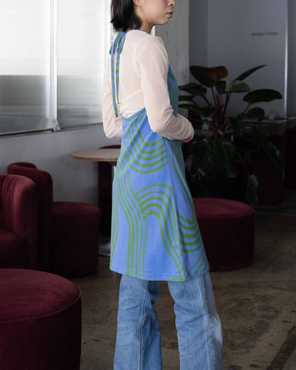 【SUKUHOME】PIPPLE KEYHOLE HALTER DRESS
