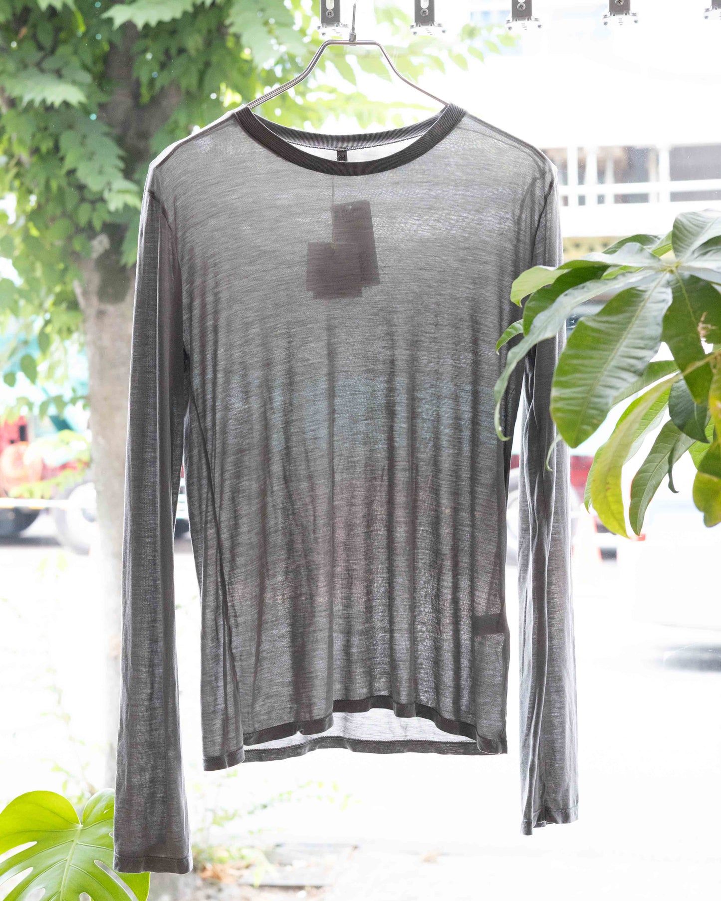 【BASERANGE】 LONG SLEEVE TEE  - GILDAGREY