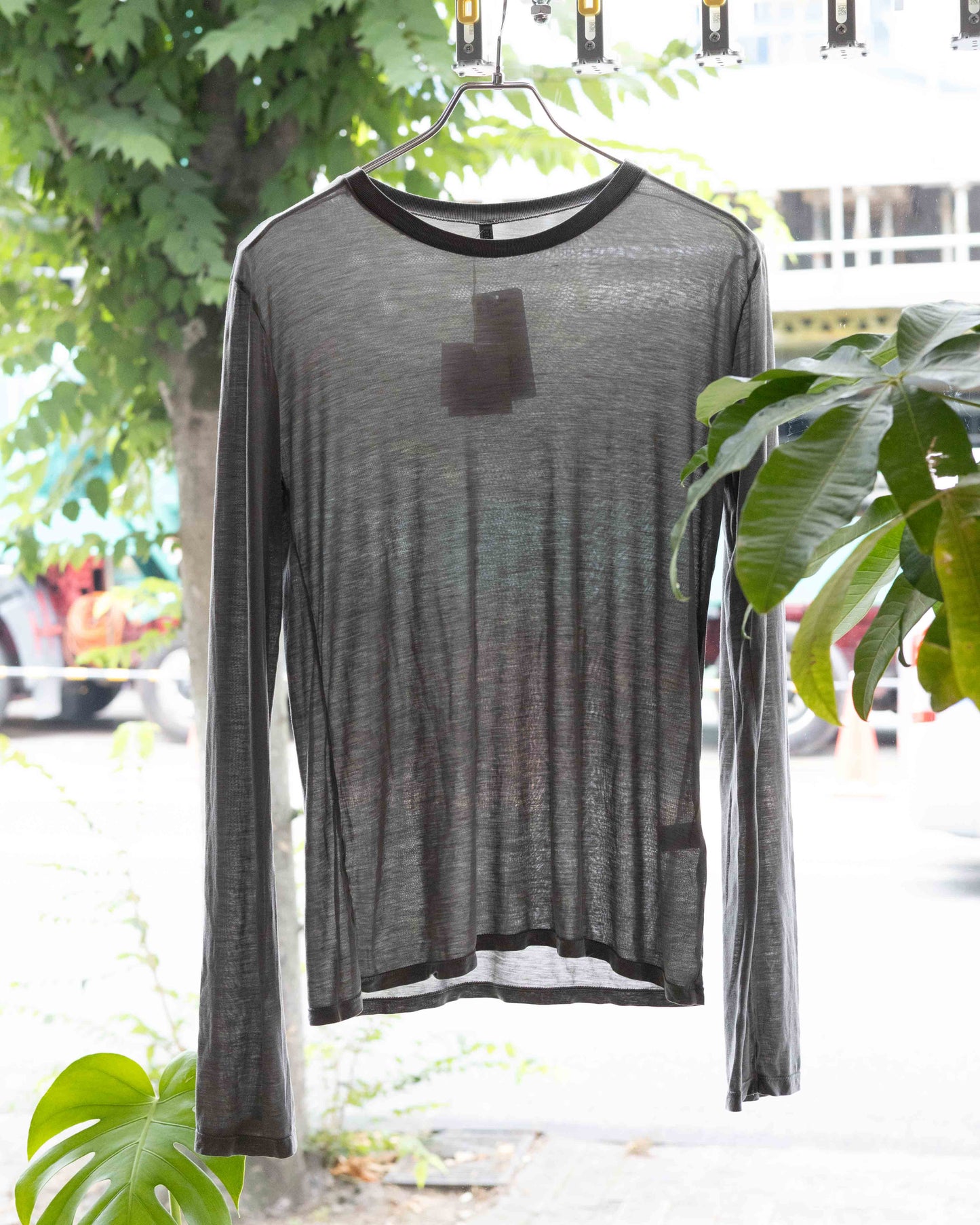 【BASERANGE】 LONG SLEEVE TEE  - GILDAGREY