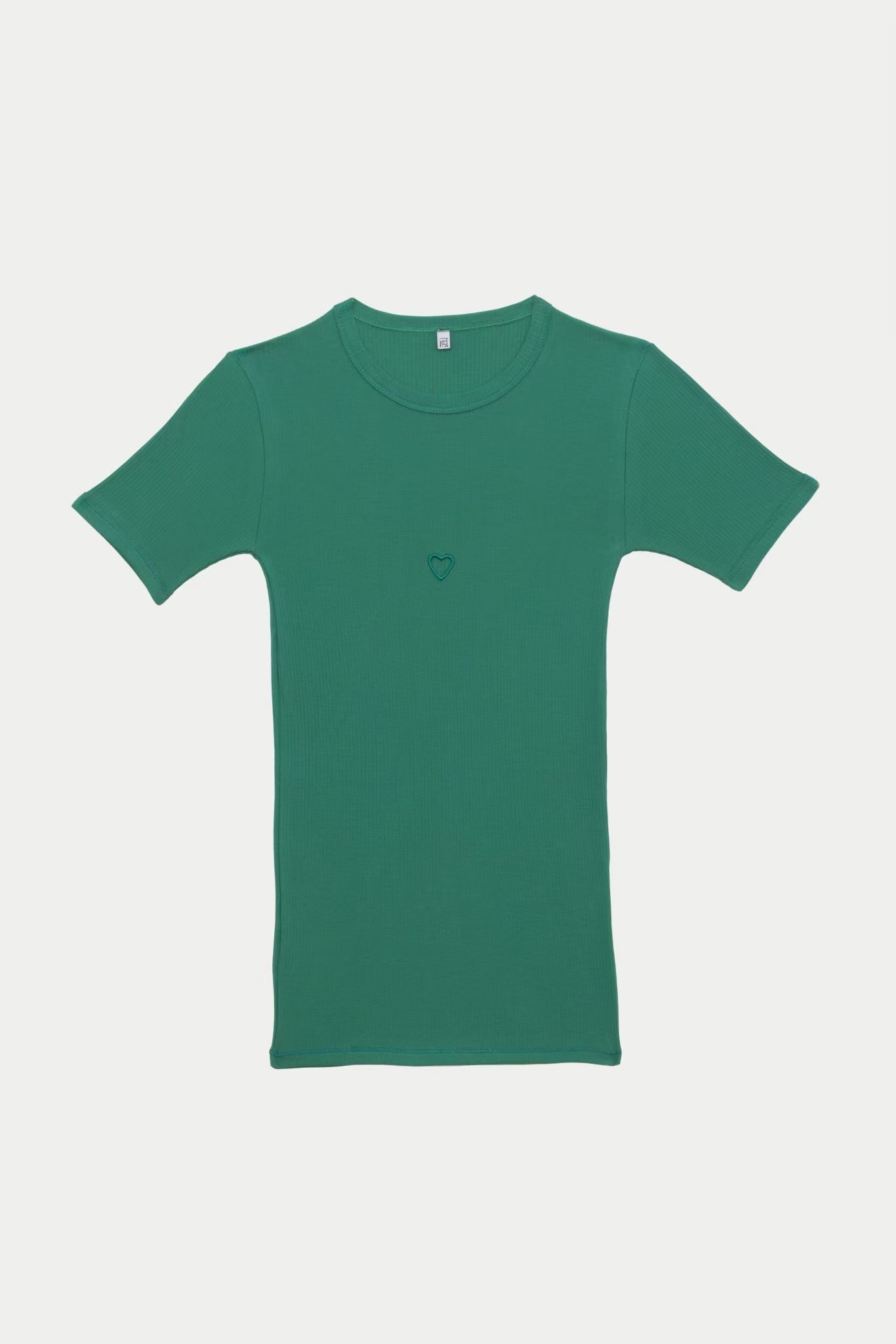 【BASERANGE】HEART TEE SHIRT - MIRA GREEN