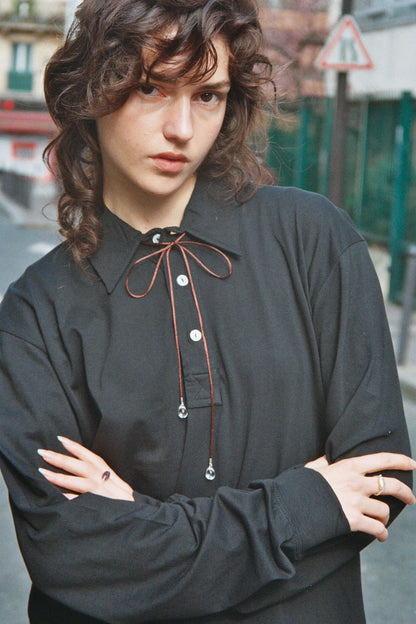 【Sisi joia】Long Tac Tac necklace-Brown