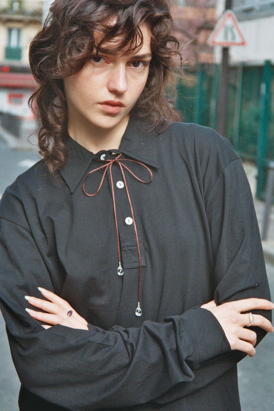 【Sisi joia】Long Tac Tac necklace-Brown