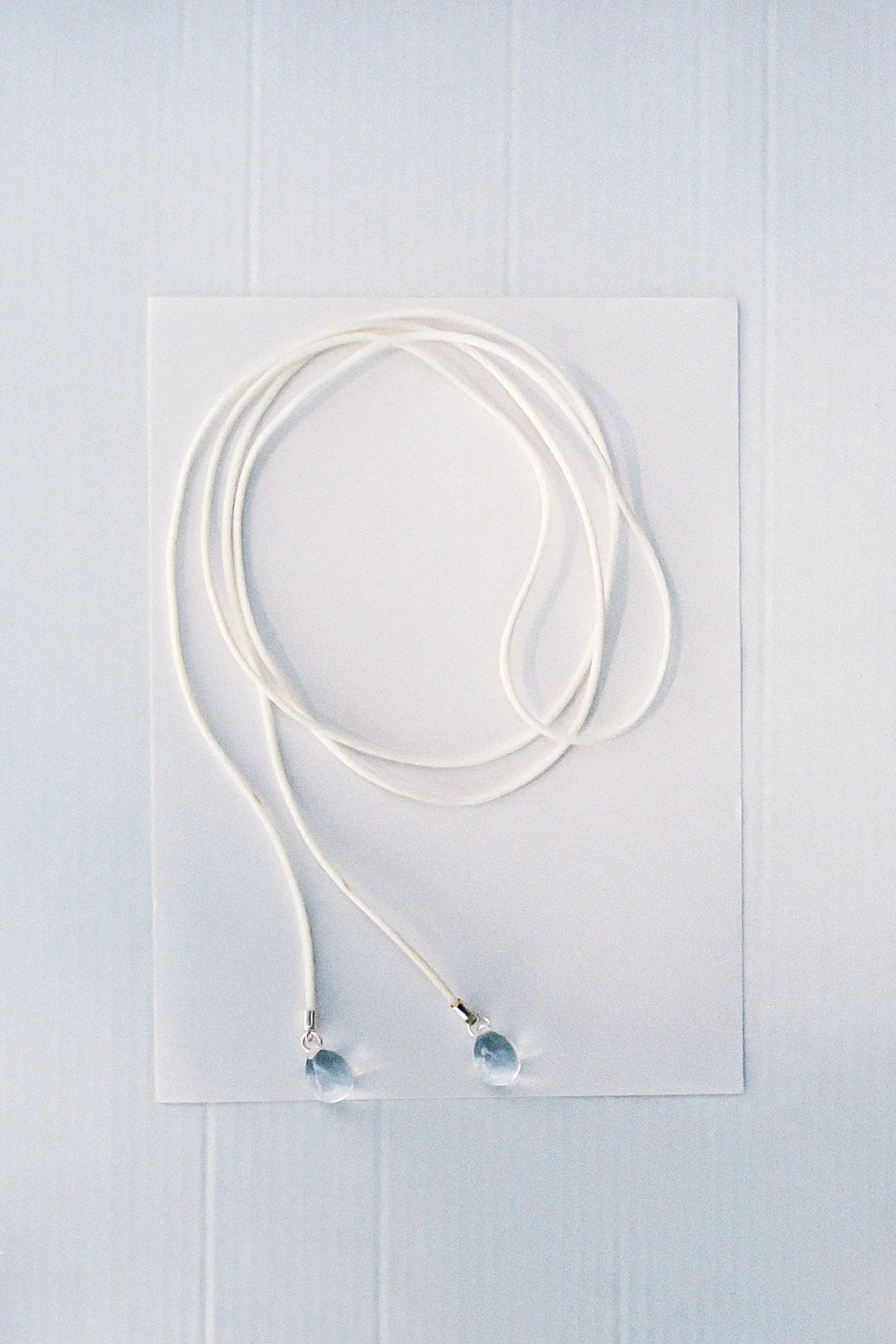 【Sisi joia】Long Tac Tac necklace-Cream
