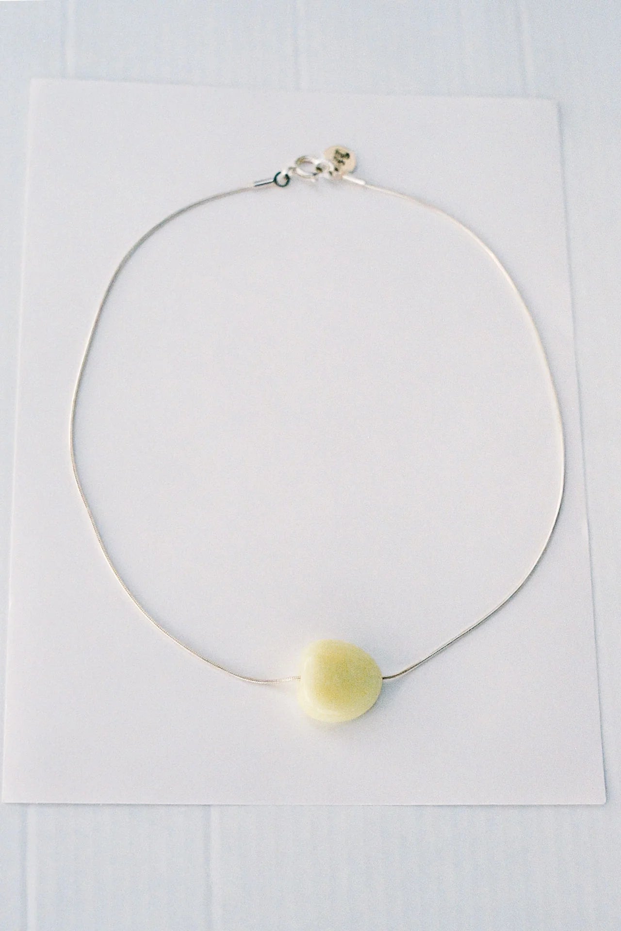 【Sisi joia】Jeton necklace - Pale yellow