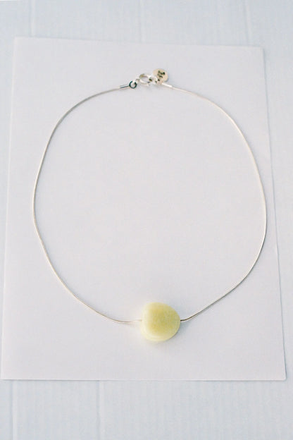 【Sisi joia】Jeton necklace - Pale yellow