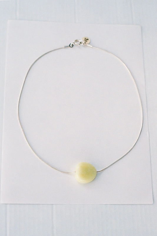 【Sisi joia】Jeton necklace - Pale yellow