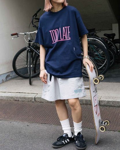 【AOR】TOO LATE COME BACK T-Shirt - NAVY