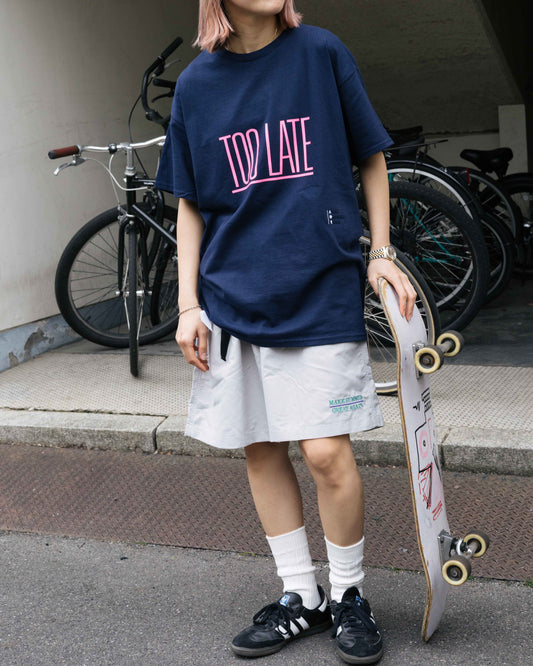 【AOR】TOO LATE COME BACK T-Shirt - NAVY