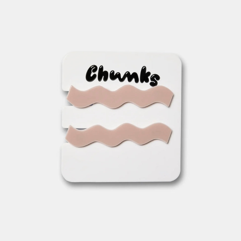 【CHUNKS】Allie Clips in Taupe