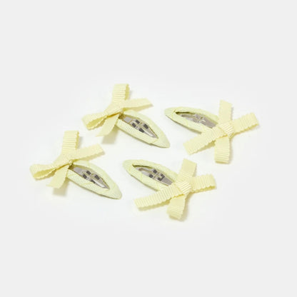 【CHUNKS】Bow Snap Clips in Butter