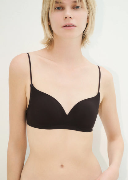 【NICENICE MOMENT】STRAP BRA - JERSEY BLACK