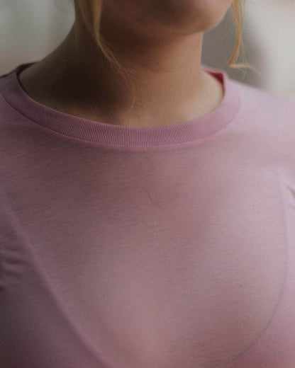 【BASERANGE】LONG SLEEVE TEE - Doro Pink