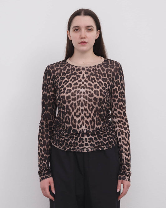 【BASERANGE】 LONG SLEEVE TEE - LEOPARD