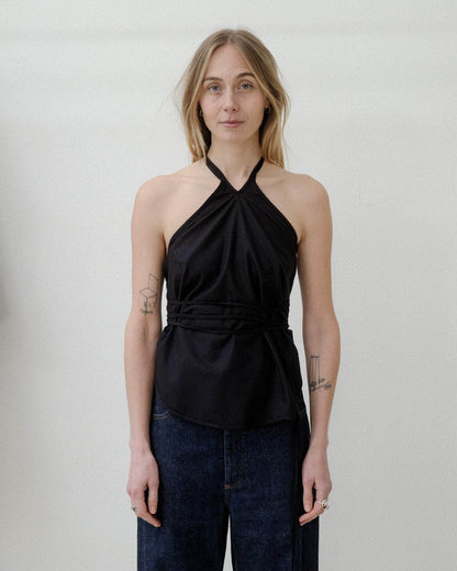 【BASERANGE】MAR TOP / black