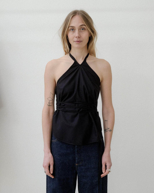 【BASERANGE】MAR TOP / black