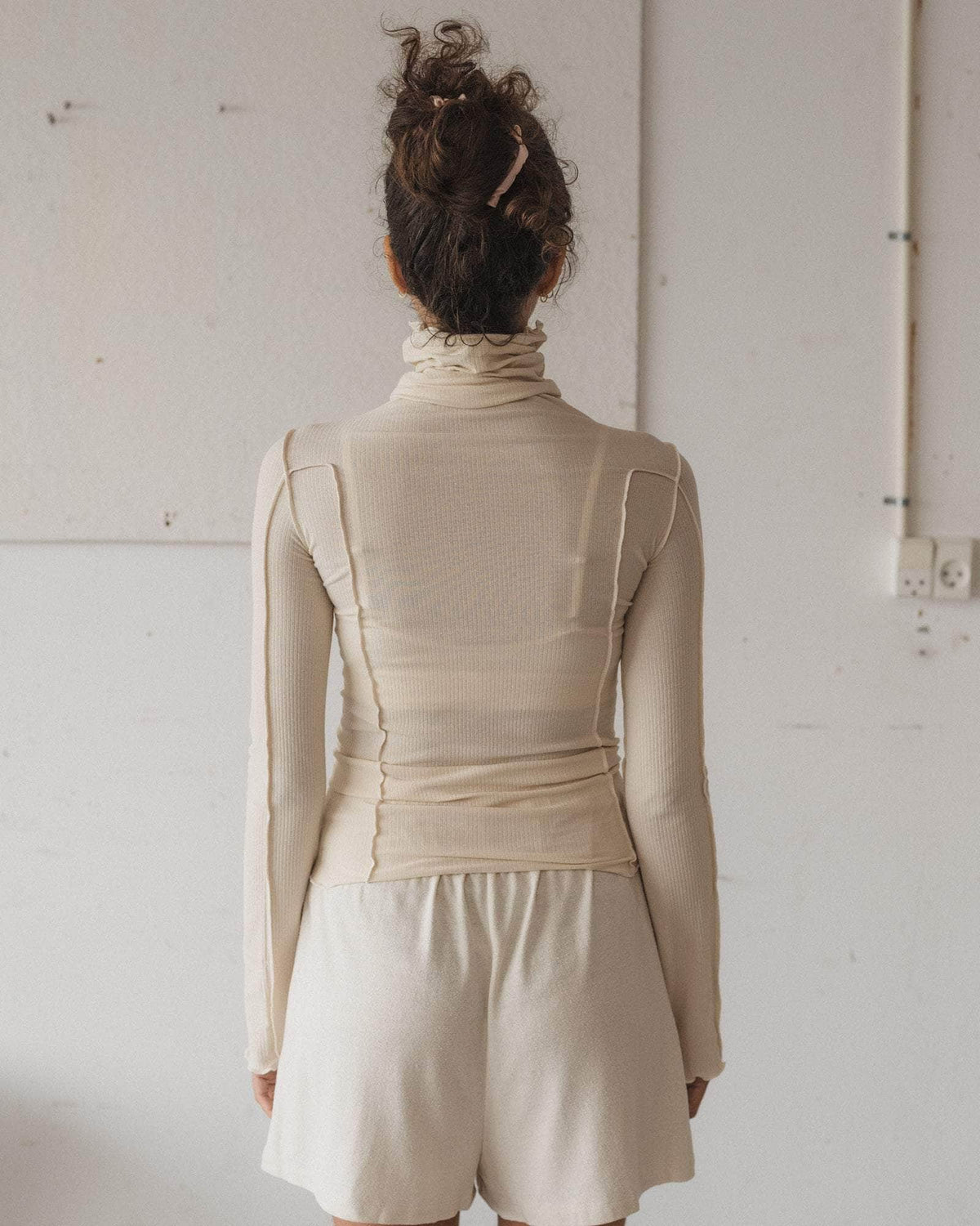 【BASERANGE】Omato Turtleneck - Organic Cotton Rib