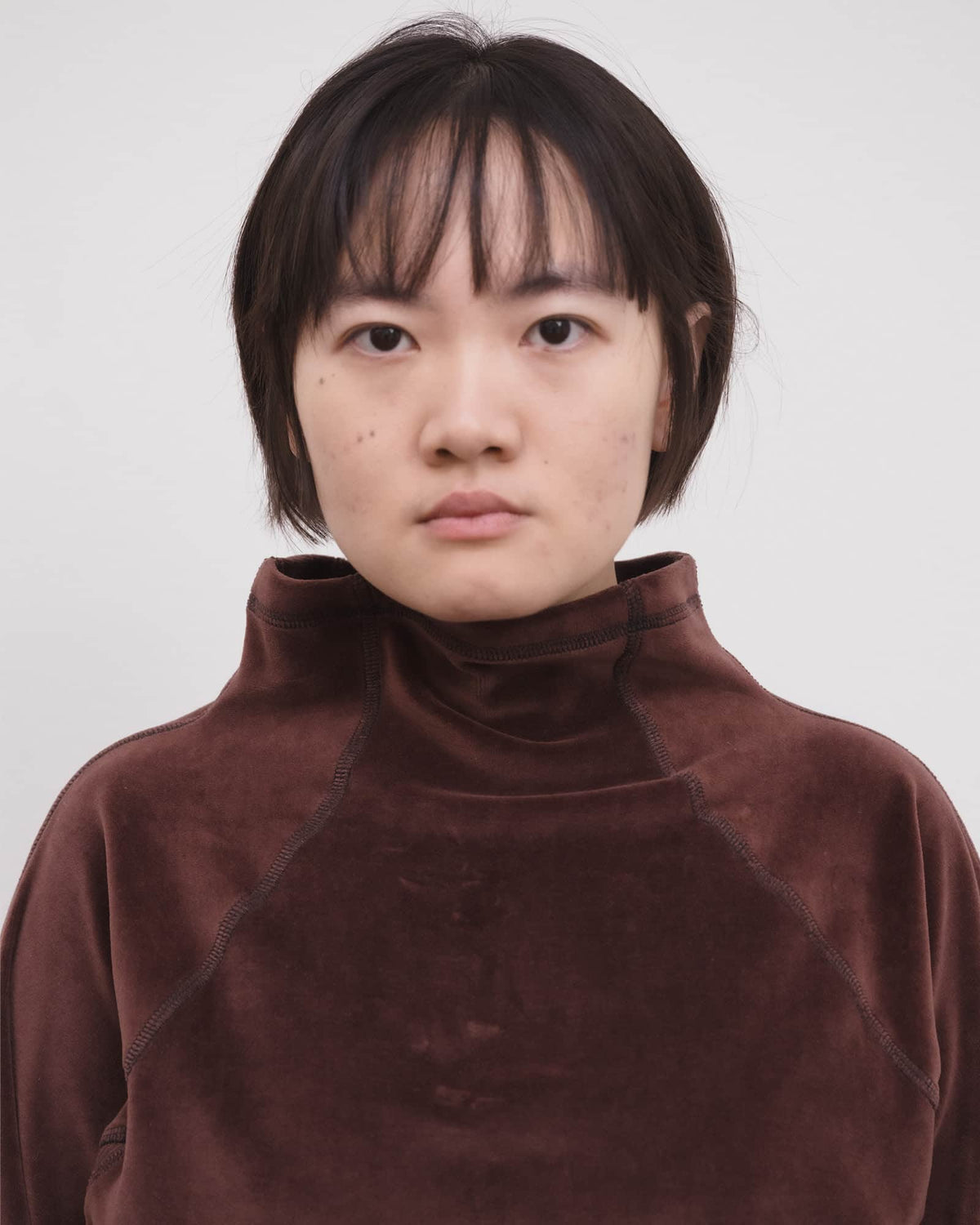 【BASERANGE】Fold Turtleneck