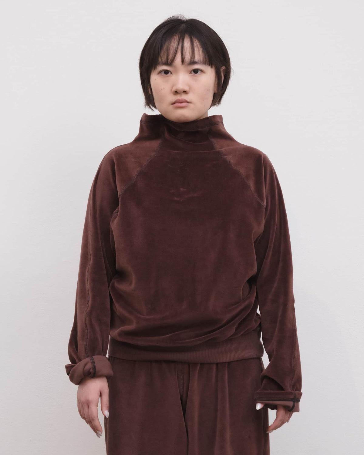 【BASERANGE】Fold Turtleneck