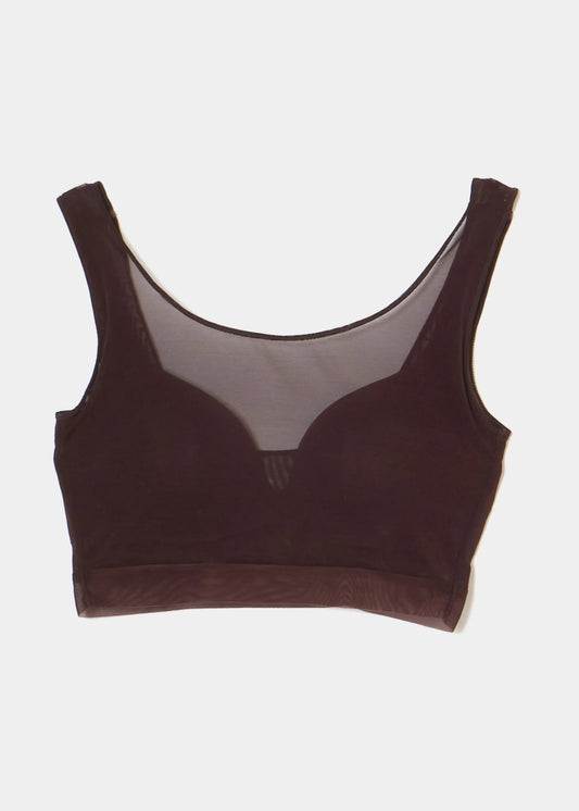 【NICENICE MOMENT】MESH BRA TANK - MESH CHERRY LACQUER