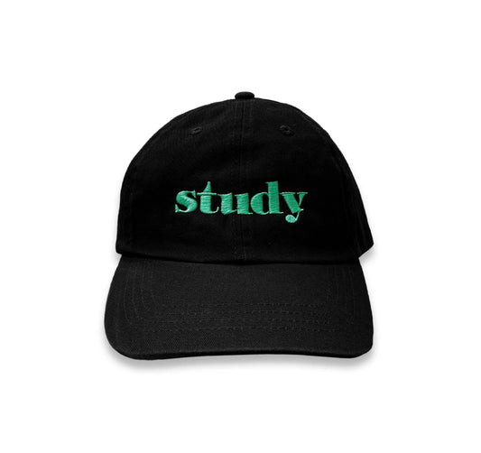 【STUDY MAGAZINE】Cap - BLACK WITH GREEN