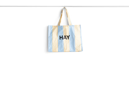 HAY CANDY STRIPE SHOPPER M YELLOW & BLUE