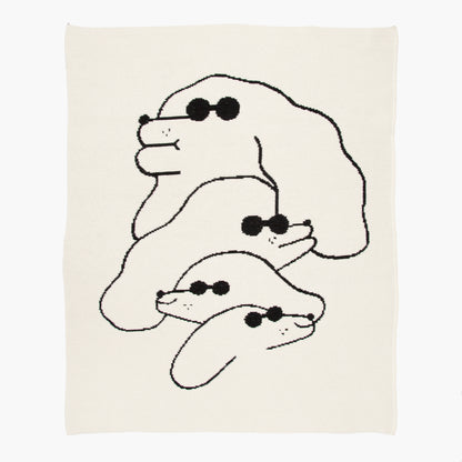 【Slowdown Studio】 MINI BLANKET - Dawgs (Art by Odile Ferraaille-Nantes,France)